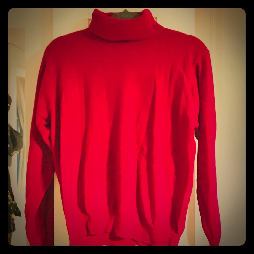 Valerie Stevens red cashmere sweater